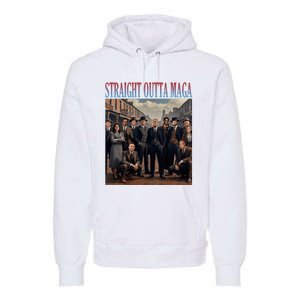 Straight Outta Maga Funny Trump 2024 Premium Hoodie