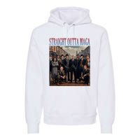 Straight Outta Maga Funny Trump 2024 Premium Hoodie