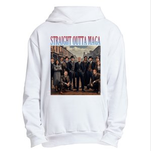 Straight Outta Maga Funny Trump 2024 Urban Pullover Hoodie