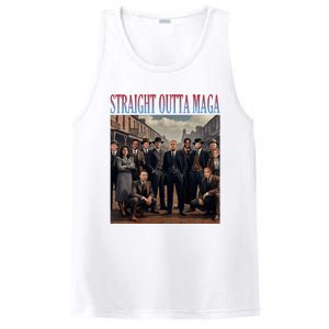 Straight Outta Maga Funny Trump 2024 PosiCharge Competitor Tank