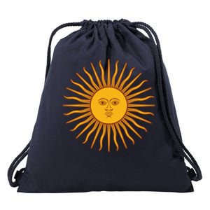 Sun Of May Argentina Drawstring Bag