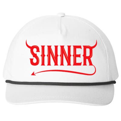 Sinner Outfit Matching Clothes Couple Gifts Funny Halloween Snapback Five-Panel Rope Hat