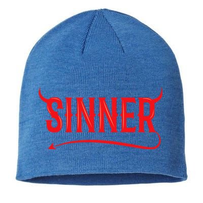 Sinner Outfit Matching Clothes Couple Gifts Funny Halloween Sustainable Beanie