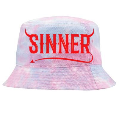 Sinner Outfit Matching Clothes Couple Gifts Funny Halloween Tie-Dyed Bucket Hat