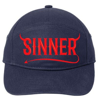 Sinner Outfit Matching Clothes Couple Gifts Funny Halloween 7-Panel Snapback Hat