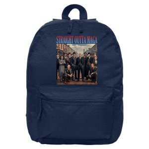 Straight Outta Maga Funny Trump 2024 16 in Basic Backpack