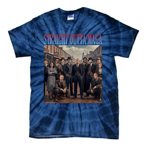 Straight Outta Maga Funny Trump 2024 Tie-Dye T-Shirt