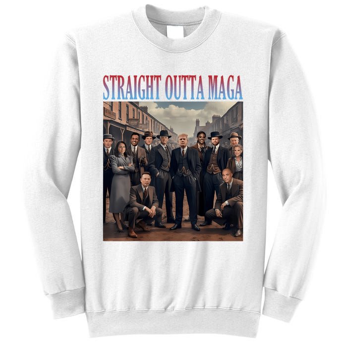 Straight Outta Maga Funny Trump 2024 Sweatshirt