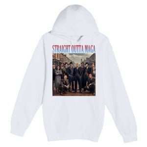 Straight Outta Maga Funny Trump 2024 Premium Pullover Hoodie