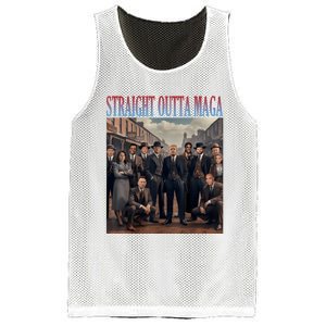 Straight Outta Maga Funny Trump 2024 Mesh Reversible Basketball Jersey Tank