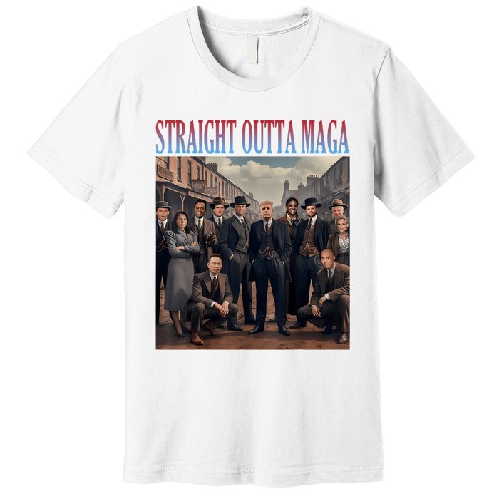 Straight Outta Maga Funny Trump 2024 Premium T-Shirt