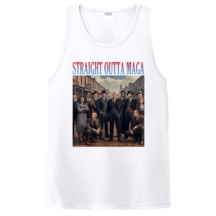 Straight Outta Maga Funny Trump 2024 PosiCharge Competitor Tank