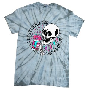  Saying Overstimulated Moms Club Groovy Tie-Dye T-Shirt