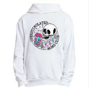  Saying Overstimulated Moms Club Groovy Urban Pullover Hoodie