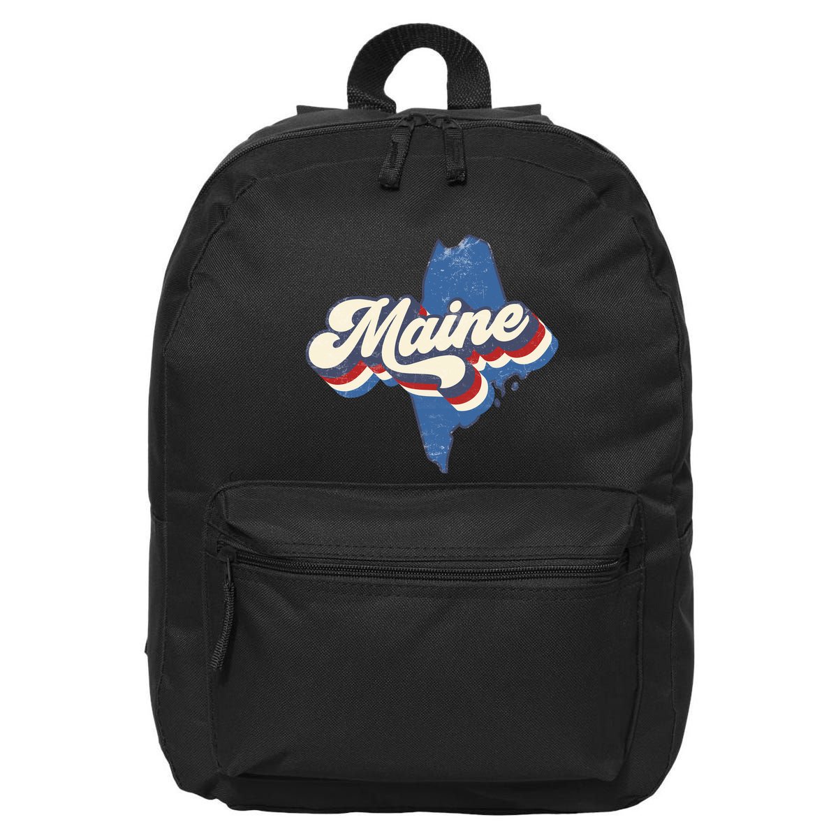 State Of Maine Retro Logo 16 in Basic Backpack
