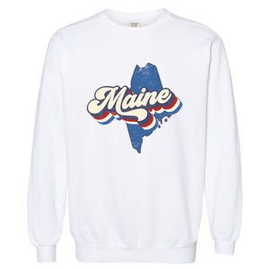 State Of Maine Retro Logo Garment-Dyed Sweatshirt