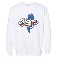 State Of Maine Retro Logo Garment-Dyed Sweatshirt