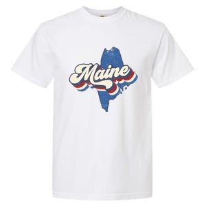 State Of Maine Retro Logo Garment-Dyed Heavyweight T-Shirt