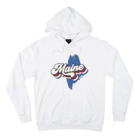 State Of Maine Retro Logo Hoodie