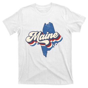 State Of Maine Retro Logo T-Shirt