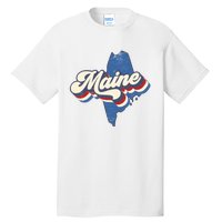 State Of Maine Retro Logo Tall T-Shirt