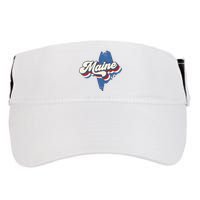 State Of Maine Retro Logo Adult Drive Performance Visor