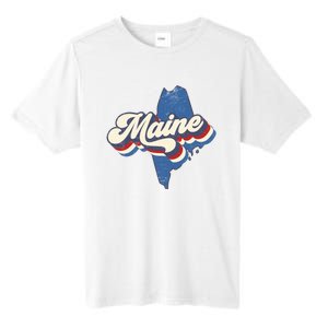 State Of Maine Retro Logo Tall Fusion ChromaSoft Performance T-Shirt