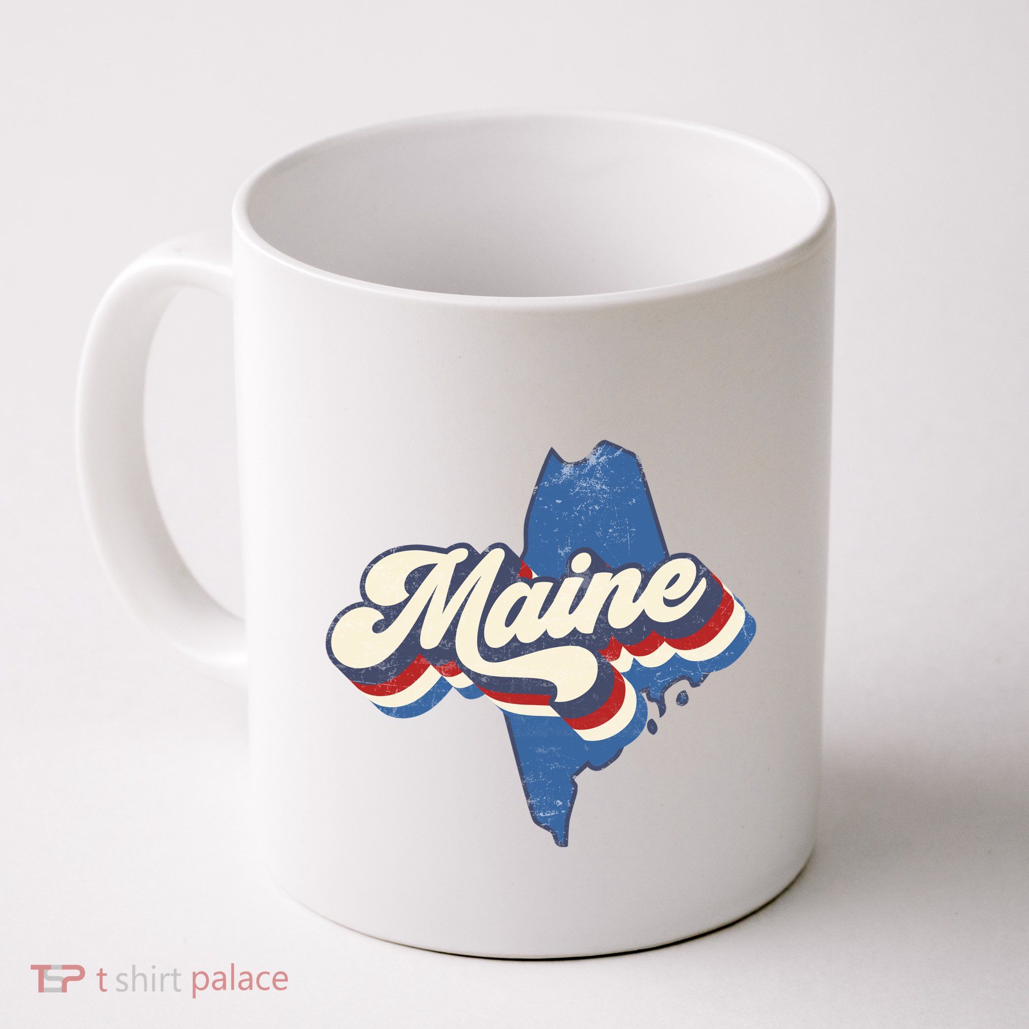 State Of Maine Retro Logo Coffee Mug