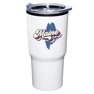 State Of Maine Retro Logo Tumbler