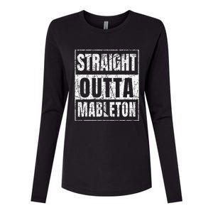 Straight Outta Mableton Georgia Womens Cotton Relaxed Long Sleeve T-Shirt