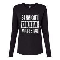 Straight Outta Mableton Georgia Womens Cotton Relaxed Long Sleeve T-Shirt