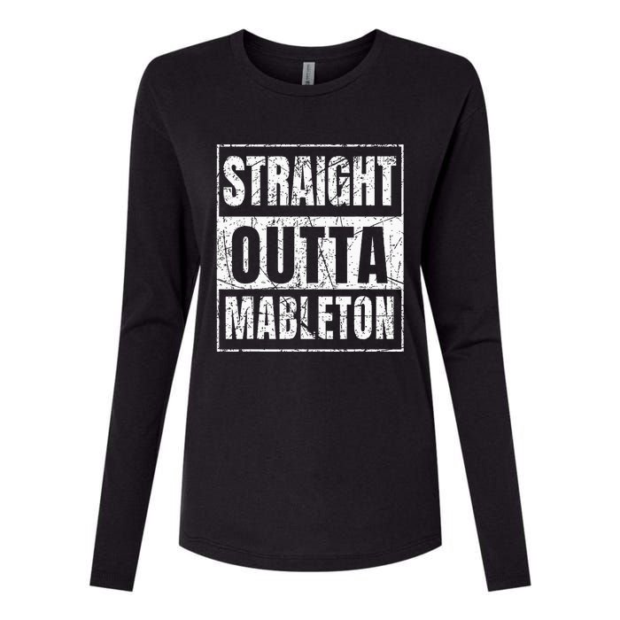 Straight Outta Mableton Georgia Womens Cotton Relaxed Long Sleeve T-Shirt