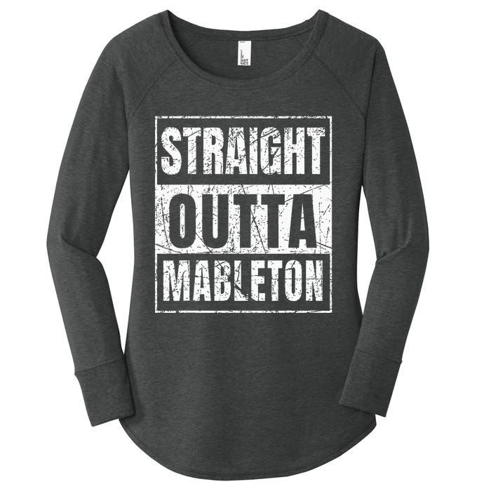 Straight Outta Mableton Georgia Women's Perfect Tri Tunic Long Sleeve Shirt