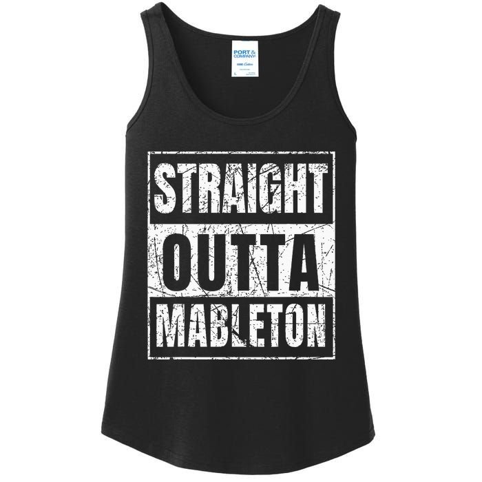 Straight Outta Mableton Georgia Ladies Essential Tank