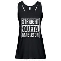 Straight Outta Mableton Georgia Ladies Essential Flowy Tank