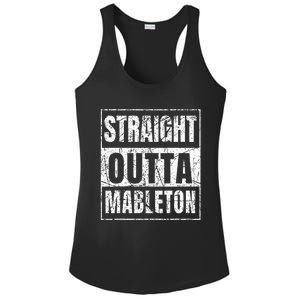 Straight Outta Mableton Georgia Ladies PosiCharge Competitor Racerback Tank