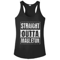 Straight Outta Mableton Georgia Ladies PosiCharge Competitor Racerback Tank