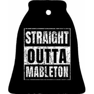 Straight Outta Mableton Georgia Ceramic Bell Ornament