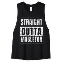 Straight Outta Mableton Georgia Women's Racerback Cropped Tank