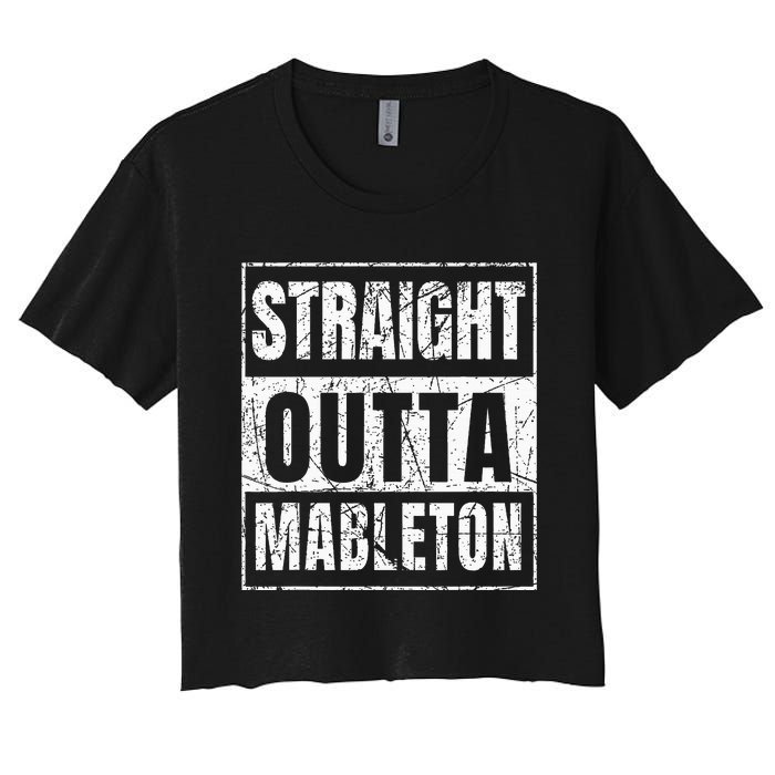 Straight Outta Mableton Georgia Women's Crop Top Tee