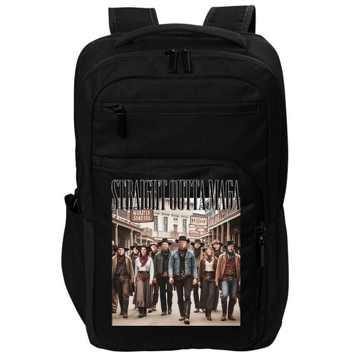 Straight Outta Maga Funny Gift Impact Tech Backpack