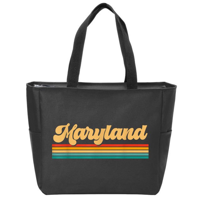 State Of Maryland Zip Tote Bag