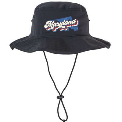 State Of Maryland Retro Logo Bucket Hat