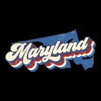 State Of Maryland Retro Logo Zip Tote Bag