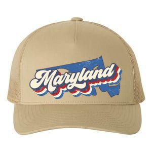 State Of Maryland Retro Logo Yupoong Adult 5-Panel Trucker Hat