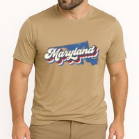 State Of Maryland Retro Logo Cooling Performance Crew T-Shirt