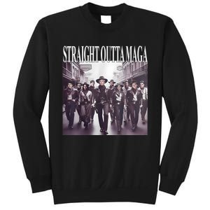 Straight Outta Maga Funny Trump 2024 Funny Sweatshirt