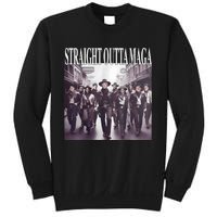 Straight Outta Maga Funny Trump 2024 Funny Sweatshirt