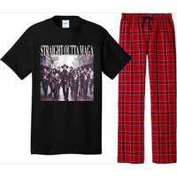 Straight Outta Maga Funny Trump 2024 Funny Pajama Set