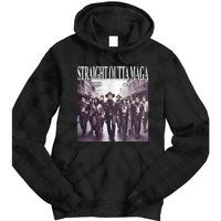 Straight Outta Maga Funny Trump 2024 Funny Tie Dye Hoodie